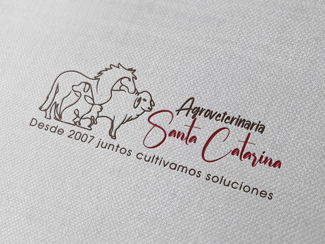 Diseño Profesional de Logotipo -  Agroveterinaria Santa Catarina